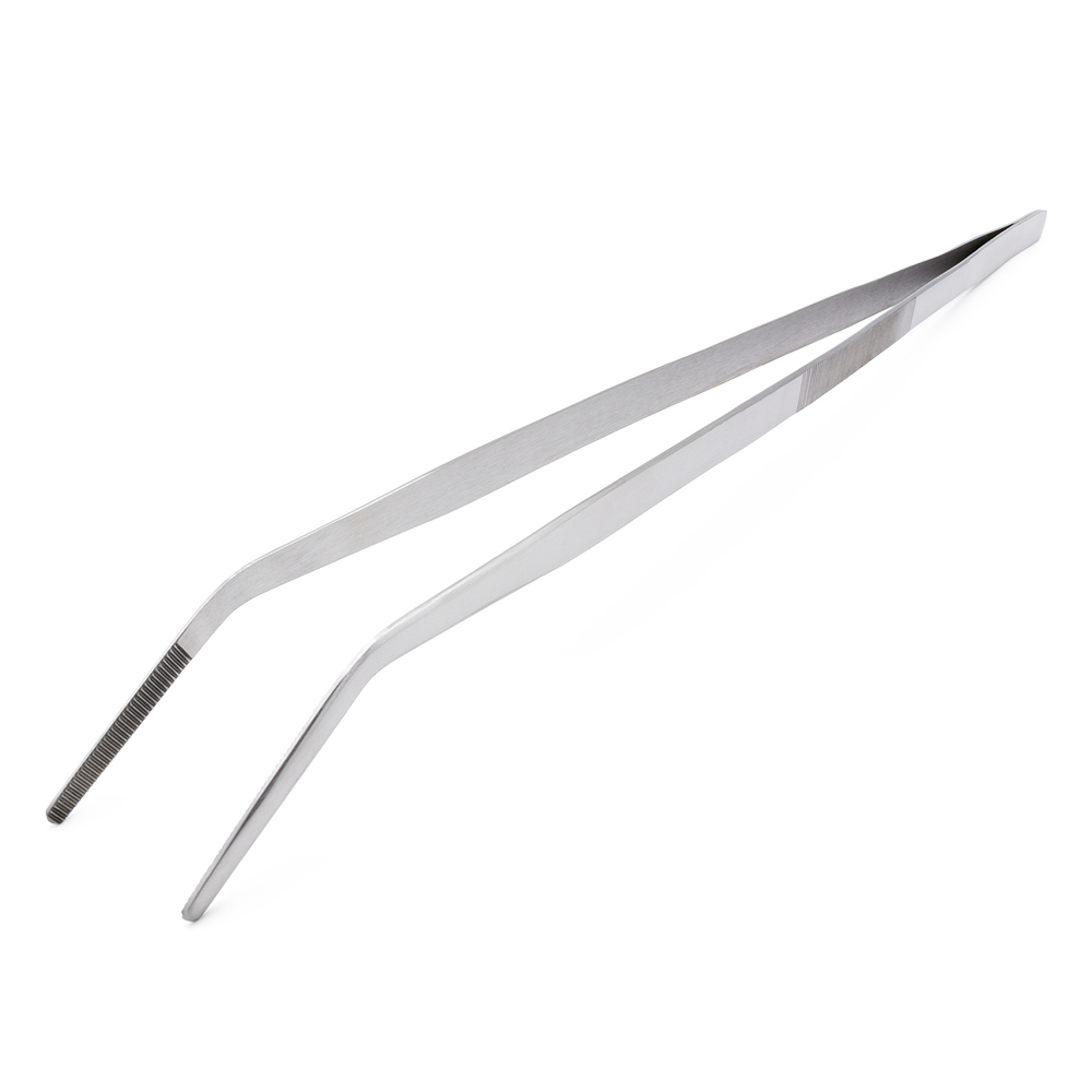 Edelstahl Futterpinzetten - abgewinkelt