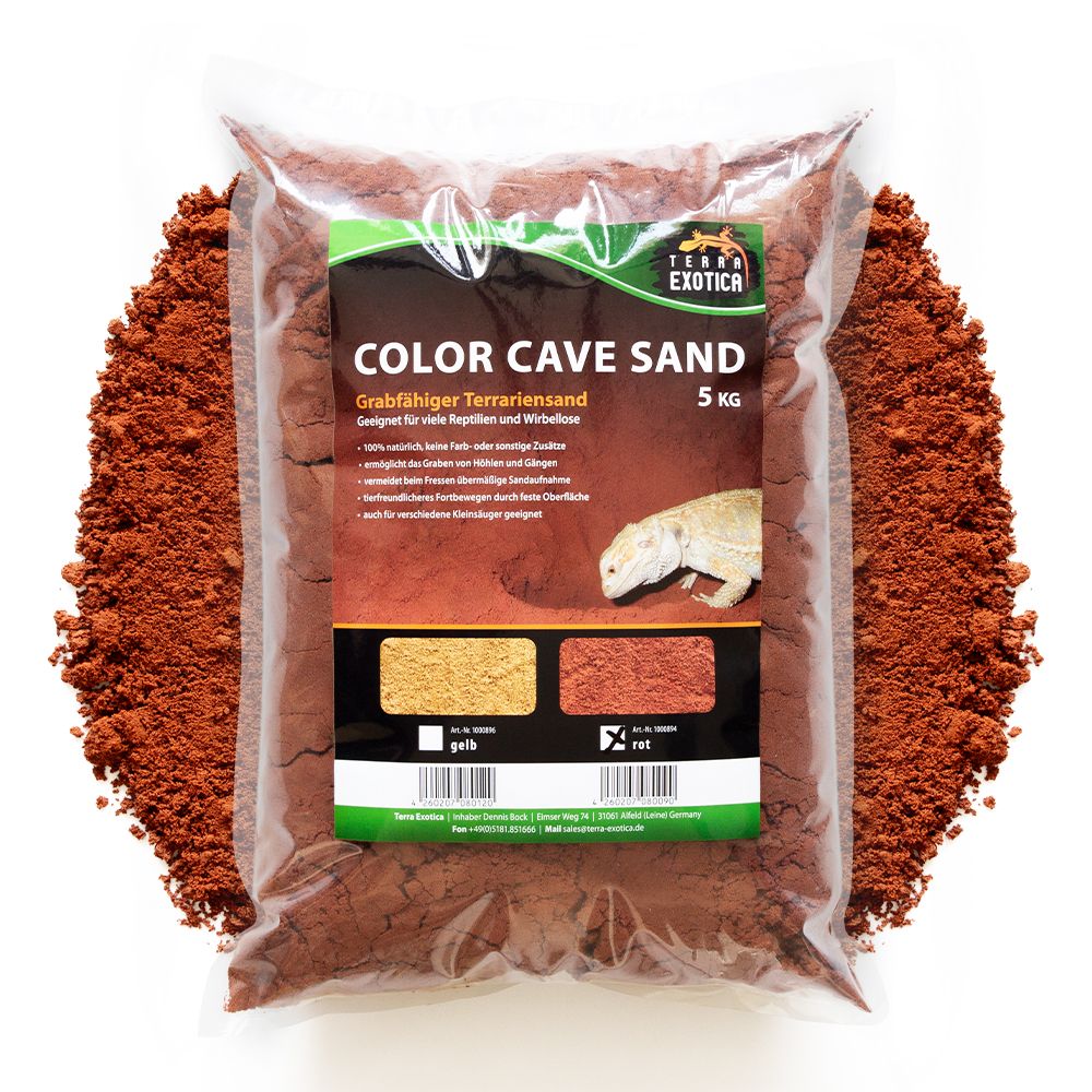 Color Cave Sand - grabfähiger Höhlensand - 5 kg - Rot